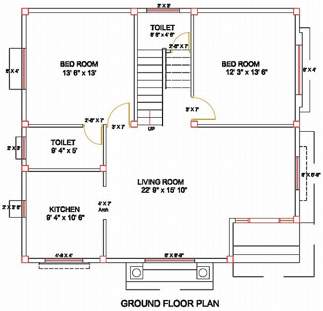 Column Layout For A Residence Civil Engineering Civil Engineering Projects