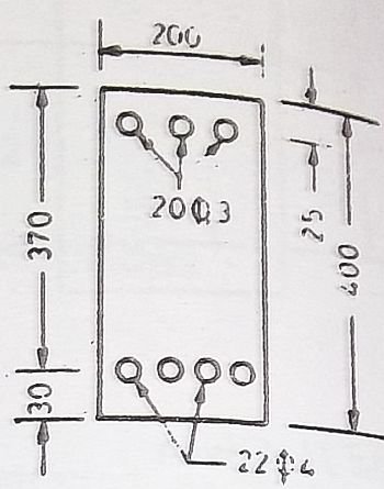 Doubly reinforced section diagram